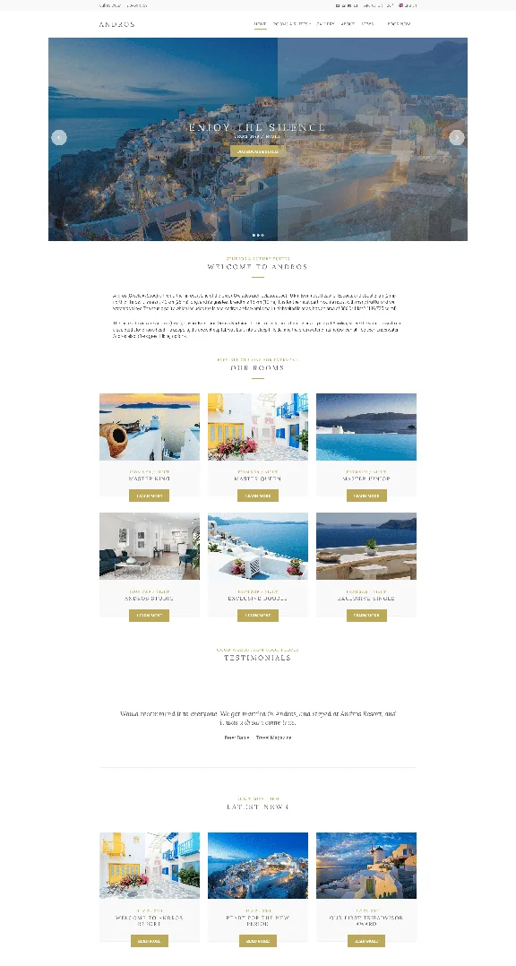 Andros - WordPress Theme | Hotels / Travel