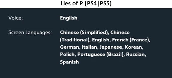 Lies Of P - PS4|PS5 P3 Rent from 15 days