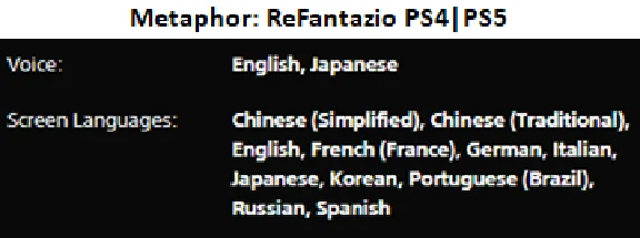 Metaphor: ReFantazio PS4|PS5 P1 - OFFLINE