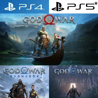 GoW Ragnorok+DLC Valhalla+GoW-PS4|PS5 Rent from 7 days