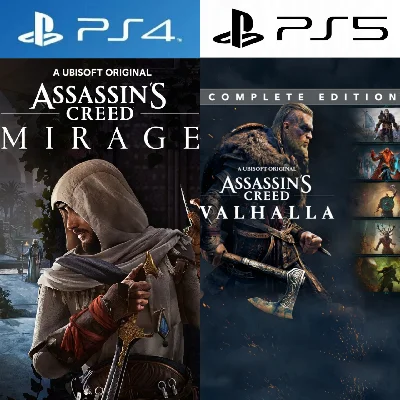 Assasins:Mirage + Valhalla PS4|PS5 P2 Rent from 10 days