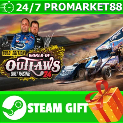 ⭐️ World of Outlaws: Dirt Racing 24 Gold Edition STEAM
