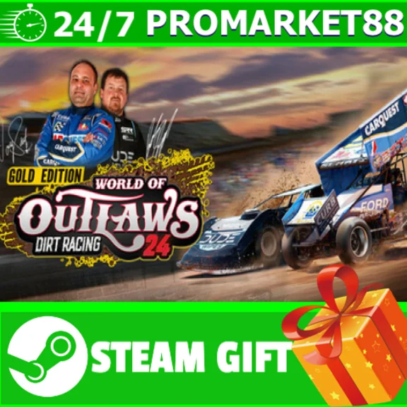⭐️ World of Outlaws: Dirt Racing 24 Gold Edition STEAM