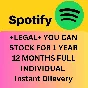 🎁Spotify 12-Month Instant Gift Card-Activate & Resell
