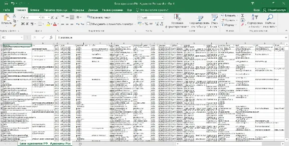 Database of lawyers of Russia RF