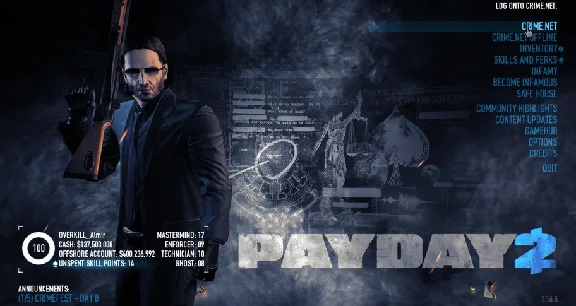 ⭐ PAYDAY 2 - John Wick Character Pack DLC RoW Steam Key