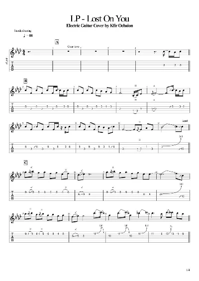 Tabs LP - Lost On You - Cover by Kfir Ochaion