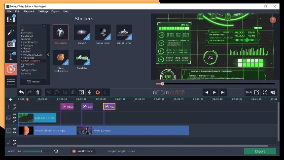 ⭐ Movavi Video Editor Plus 2020 Effects - Space Journey