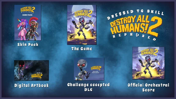 Destroy All Humans! 2 Reprobed Dressed to Skill Edition