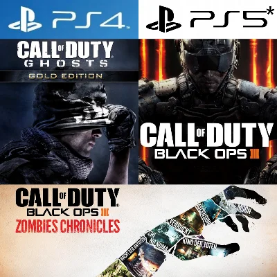 Call of Duty Ghost+Black OPS 3 PS4|PS5 Rent from 10 day