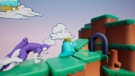 ⭐ Dino running from a FURRY: GAMESFORFARM PC Steam Key