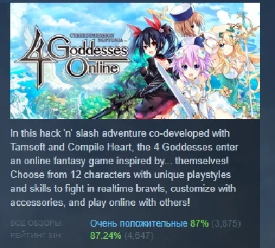 Cyberdimension Neptunia: 4 Goddesses Online 💎STEAM KEY