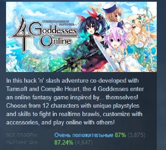 Cyberdimension Neptunia: 4 Goddesses Online 💎STEAM KEY