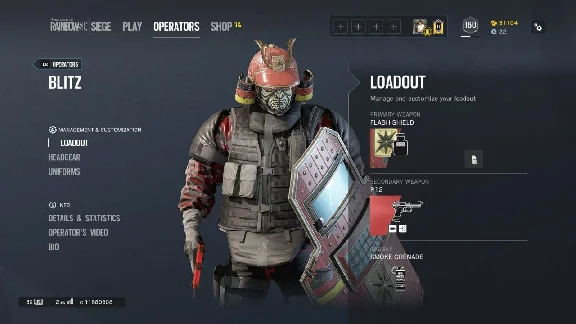 ⭐ Tom Clancy´s Rainbow Six Siege - Blitz Bushido Set DL