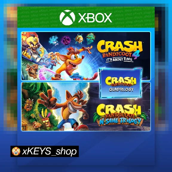 Crash Bandicoot Quadrilogy Bundle 🟩 XBOX CODE KEY🔑