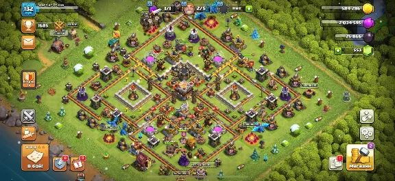 Clash Of Clans 11 TX, BH 07, 48/50/30/20/0, Description