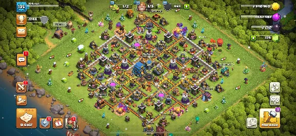 Clash Of Clans 12 TX, BH 6, 49/50/33/24/0, Description