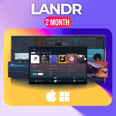 🟣 LANDR Studio 🟣 2 MONTHS 🟣 ON YOUR ACCOUNT 🎁 PLU