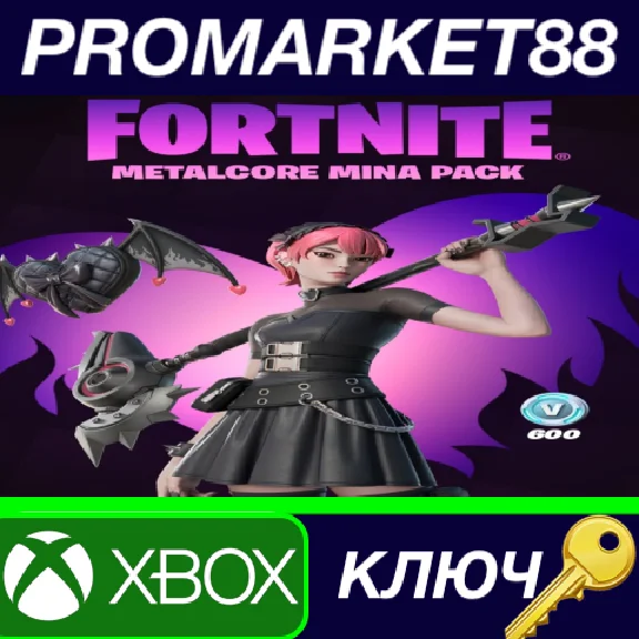 ⭐ Fortnite - Metalcore Mina Pack TR XBOX One / Xbox Ser