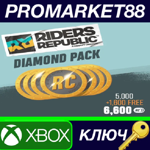 ⭐ Riders Republic Coins Diamond Pack - 6600 Credits XBO