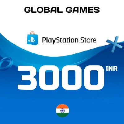 🚀Карта PlayStation PSN 3000 INR Индия ⚡КОД ПОПОЛНЕНИЯ