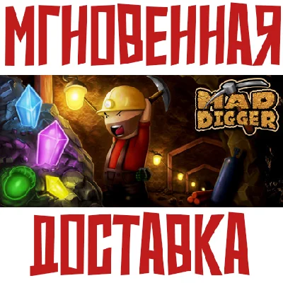 ✅Mad Digger ⚡Steam\RegionFree\Key⭐ + Trading cards🂡