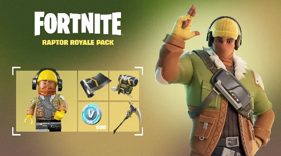 💛FORTNITE Raptor Royale Pack 600 Vb XBOX|PC Activation