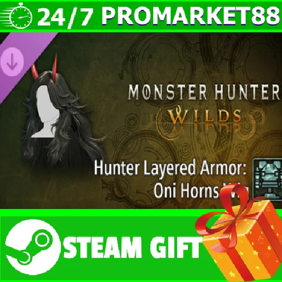 ⭐️ Monster Hunter Wilds Hunter Layered Armor Oni Horns
