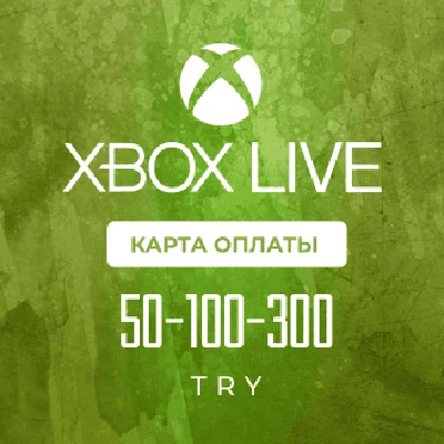 Xbox Live Card for 50-100-300 TRY 🔵 Turkey