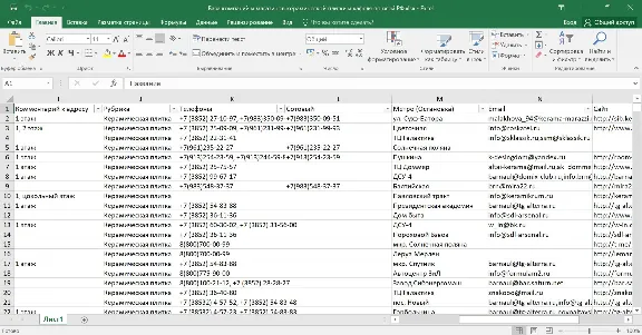 Database of ceramic tile and tile shops of Russia RF