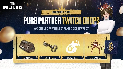PUBG 🎁Headband + emblem + chest + key✅TWICH DROPS✅NEW
