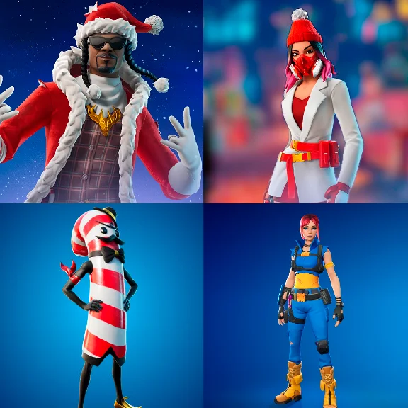 📢【4 Skins】✨ Yulejacket, Santa Dogg