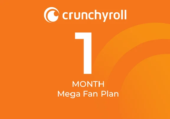 CRUNCHYROLL MEGA FAN/FAN 1/12 MONTHS fornew/old account