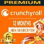 CRUNCHYROLL MEGA FAN/FAN 1/12 MONTHS fornew/old account