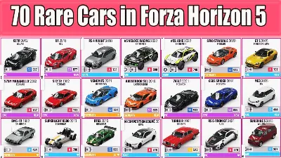 ALL RARE CARS GARAGE | FORZA HORIZON 5 PC & XBOX BOOST