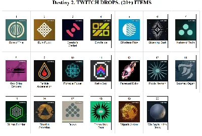 🔥 DESTINY 2 ✦ TWITCH DROPS SKINS ✦ 20+ ITEMS + 🎁