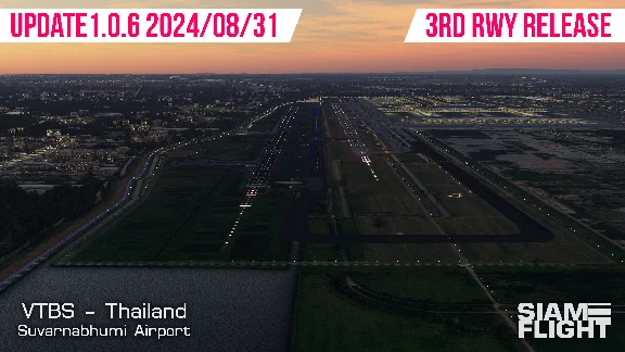 🛫 VTBS Suvarnabhumi Airport by Siamflight | MSFS
