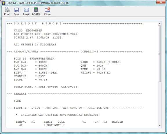 🏢 TOPCAT Performance Calculator | FSX, P3D, MSFS