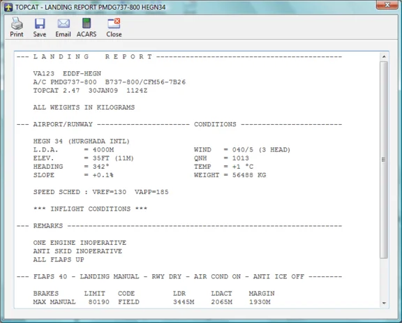 🏢 TOPCAT Performance Calculator | FSX, P3D, MSFS