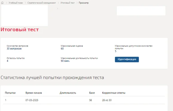 Strategic Management (Topics 1-4). Tests Synergy/MIT