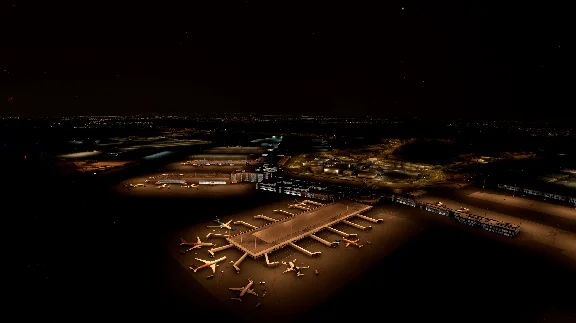 🛫 LIRF Rome Airport Light Enhanced | MSFS