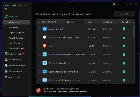 🩺 IObit Uninstaller 14 PRO 🔑 1 Year License Code 🚀