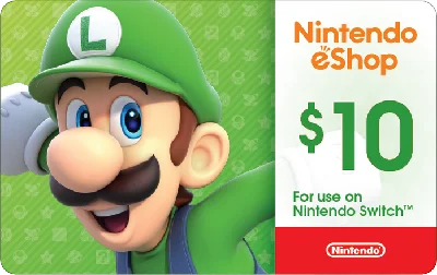 АВТО🔴NINTENDO E SHOP 10 США ($)📍ПОДАРОЧНЫЙ КАРТА КОД