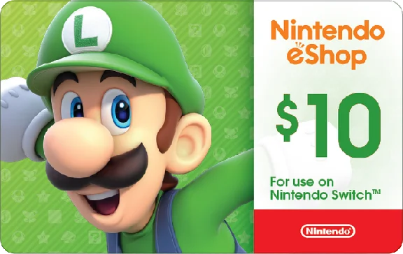 АВТО🔴NINTENDO E SHOP 10 США ($)📍ПОДАРОЧНЫЙ КАРТА КОД