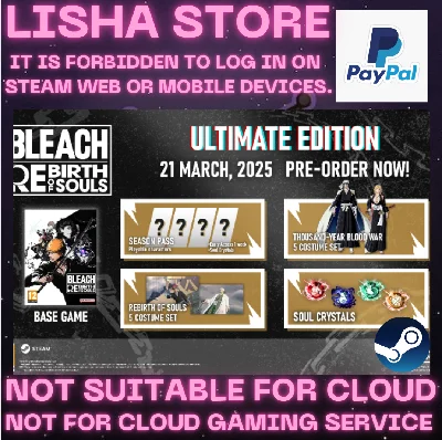BLEACH Rebirth of Souls Ultimate+PREORDER BONUS+PAYPAL