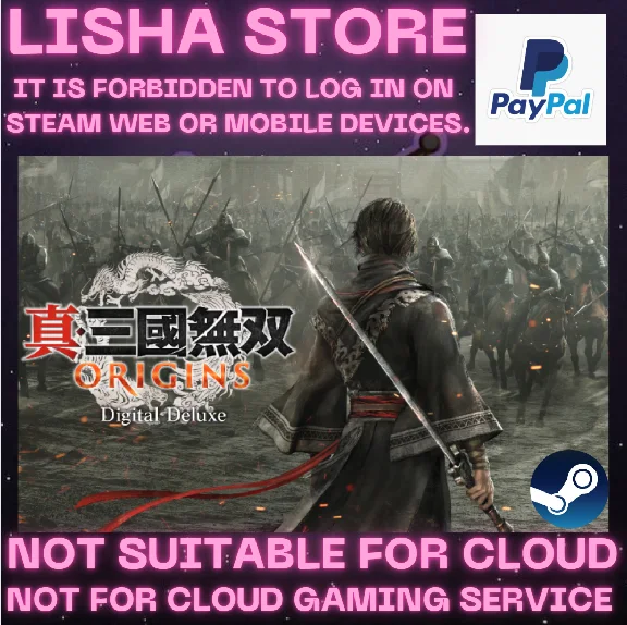DYNASTY WARRIORS ORIGINS Digital Deluxe Edition PAYPAL