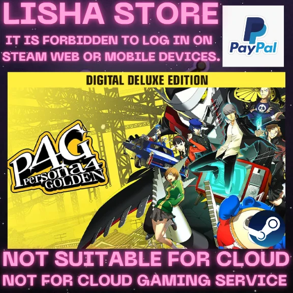 Persona 4 Golden Digital Deluxe Ed Steam For 90 days