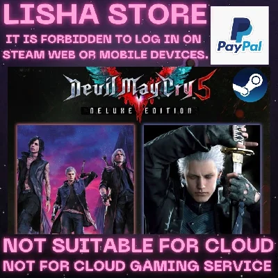 Devil May Cry 5 Deluxe Edition+Vergil Steam Paypal