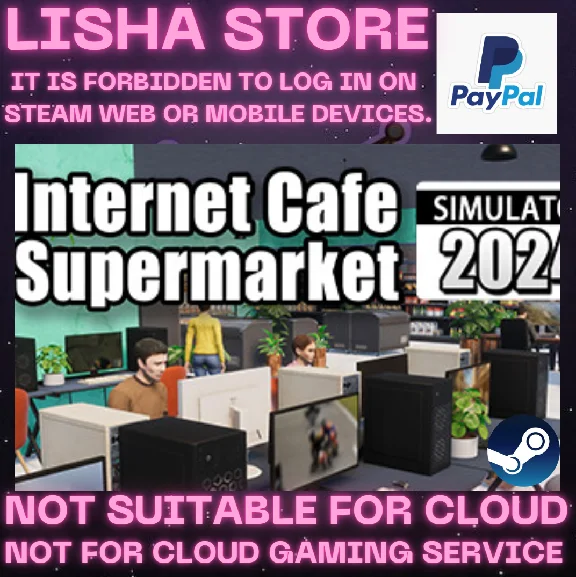 Internet Cafe Supermarket Simulator 2024 Steam PAYPAL