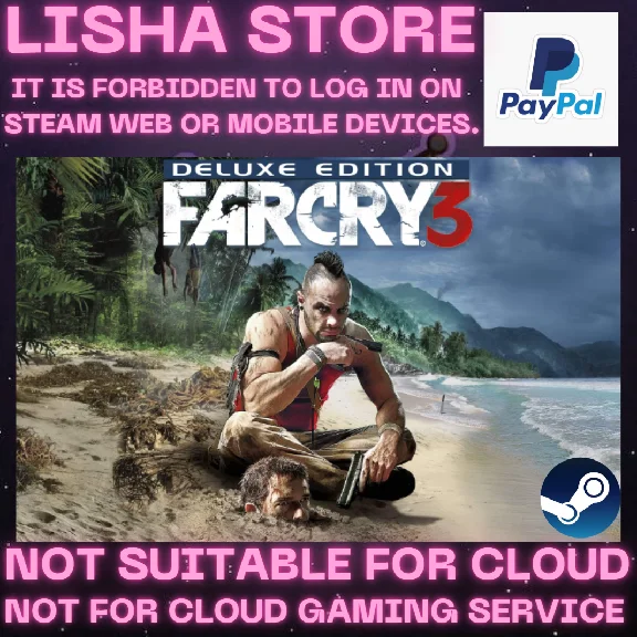 Far Cry 3 Deluxe Edition Steam Offline PAYPAL